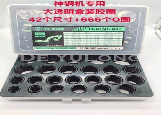 Kobelco Sk O Ring Box 666 Pcs Nbr 90 Shore Air Permeable 42 Sizes Waterproof