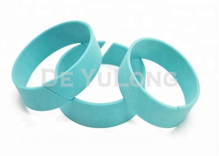 Turquoise WR Hydraulic Cylinder Excavator Accessories PTFE Guide Strip Standard Size